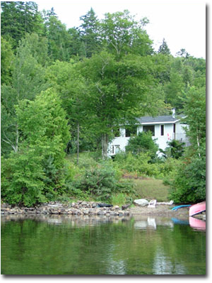 View from the Lake,  St. Andrews Vacation Rental at Chamcook Lake, New Brunswick, Canada